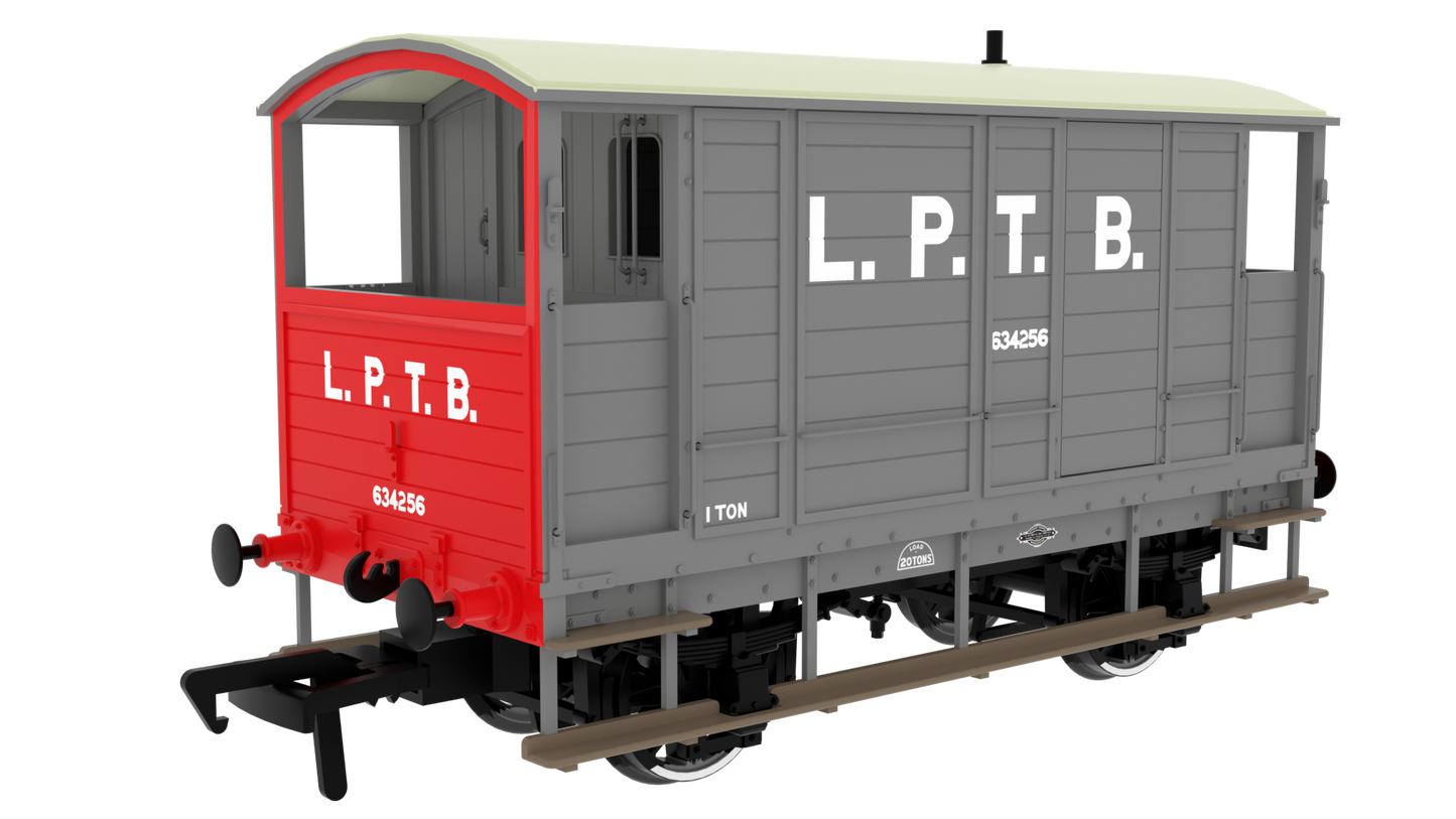 820017 LSWR/WD 20T Brake Van - No. 634256 LPTB Grey