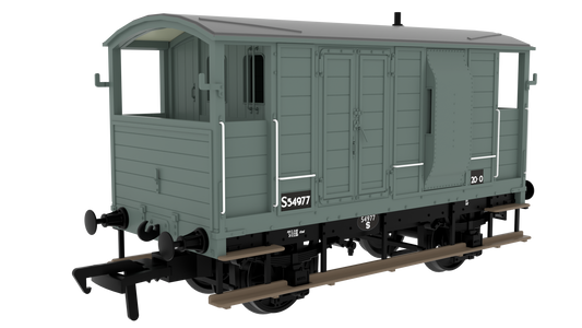 820020 LSWR/WD 20T Brake Van - No. S54977 BR Grey