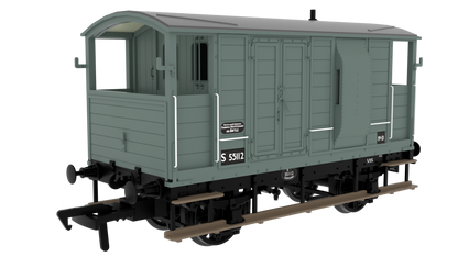 820021 LSWR/WD 20T Brake Van - No. S55112 BR Grey