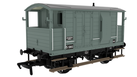 820021 LSWR/WD 20T Brake Van - No. S55112 BR Grey