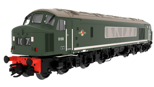 823601 Class 45 'Peak' D120 Plain BR Green Diesel Locomotive - DCC Sound