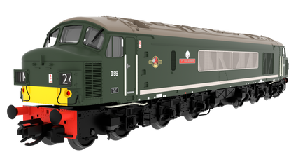 823602 Class 45 'Peak' D99 "3rd Carabinier" BR Green With Small Yellow Panels Diesel Locomotive - DCC Sound