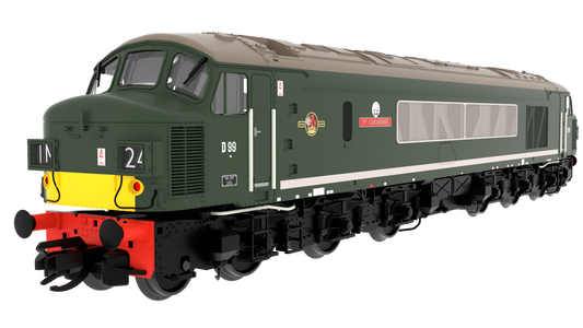 823602 Class 45 'Peak' D99 "3rd Carabinier" BR Green With Small Yellow Panels Diesel Locomotive - DCC Sound