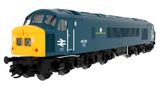 823104 Class 45 'Peak' 45123 "The Lancashire Fusilier" BR Blue With Headcode Blinds Diesel Locomotive
