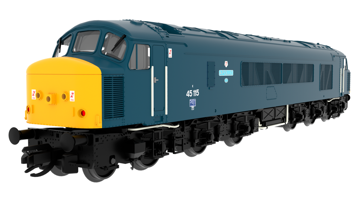 823608 Class 45 'Peak' 45115 "Apollo" BR Blue With Sealed Beam & High Intensity Headlights Diesel Locomotive - DCC Sound