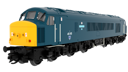 823608 Class 45 'Peak' 45115 "Apollo" BR Blue With Sealed Beam & High Intensity Headlights Diesel Locomotive - DCC Sound