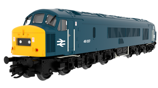 823704 Class 46 'Peak' 46037 BR Blue With Domino Headcodes Diesel Locomotive - DCC Sound