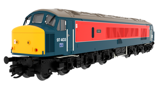 823706 Class 46 'Peak' 97403 Ixion RTC Blue/Red With Sealed Beam Headlights Diesel Locomotive - DCC Sound