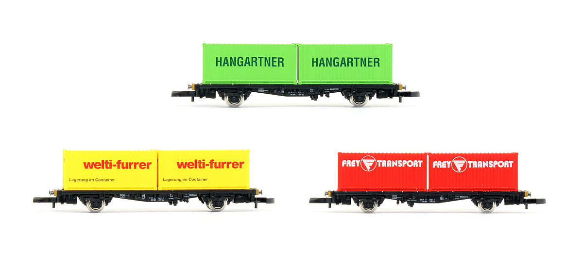 Pre-Owned SBB Container Transport 3 Car Freight Set