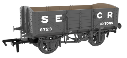 824014 SER/SECR 5-plank 10 ton open wagon - SECR Maunsell Dark Grey No. 8723