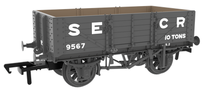 824015 SER/SECR 5-plank 10 ton open wagon - SECR Maunsell Dark Grey No. 9567