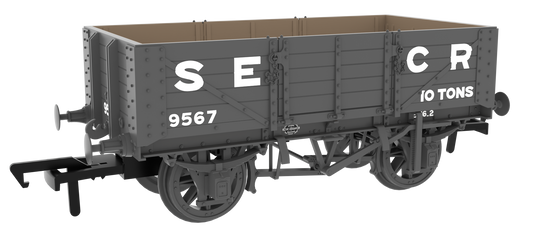 824015 SER/SECR 5-plank 10 ton open wagon - SECR Maunsell Dark Grey No. 9567