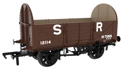 824017 SER/SECR 5-plank 10 ton open wagon - SR Pre-’36 Brown No. 12114