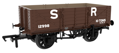824022 SER/SECR 5-plank 10 ton open wagon - SR Pre-’36 Brown No. 12998