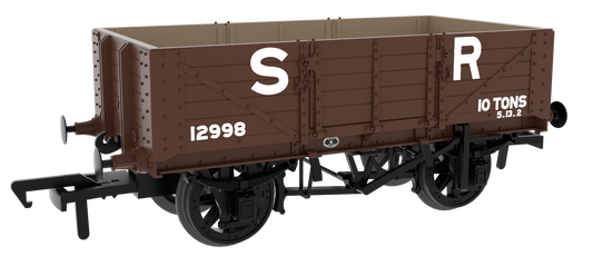 824022 SER/SECR 5-plank 10 ton open wagon - SR Pre-’36 Brown No. 12998