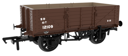 824024 SER/SECR 5-plank 10 ton open wagon - SR Post-’36 Brown No. 12109