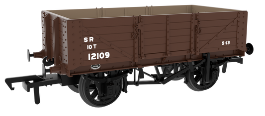 824024 SER/SECR 5-plank 10 ton open wagon - SR Post-’36 Brown No. 12109