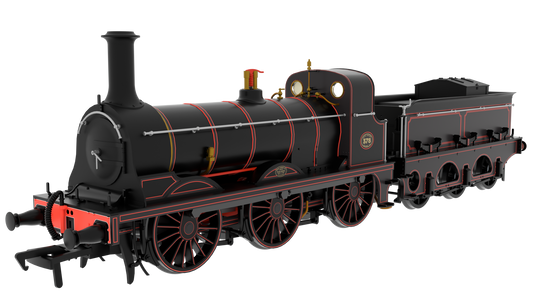 825502 SER O Class 0-6-0 No.378 SER Lined Black (Red Lining) Steam Locomotive - DCC Sound