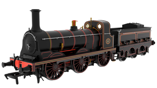 825503 SER O Class 0-6-0 No.80 SER Lined Black (Red and Yellow Lining) Steam Locomotive - DCC Sound