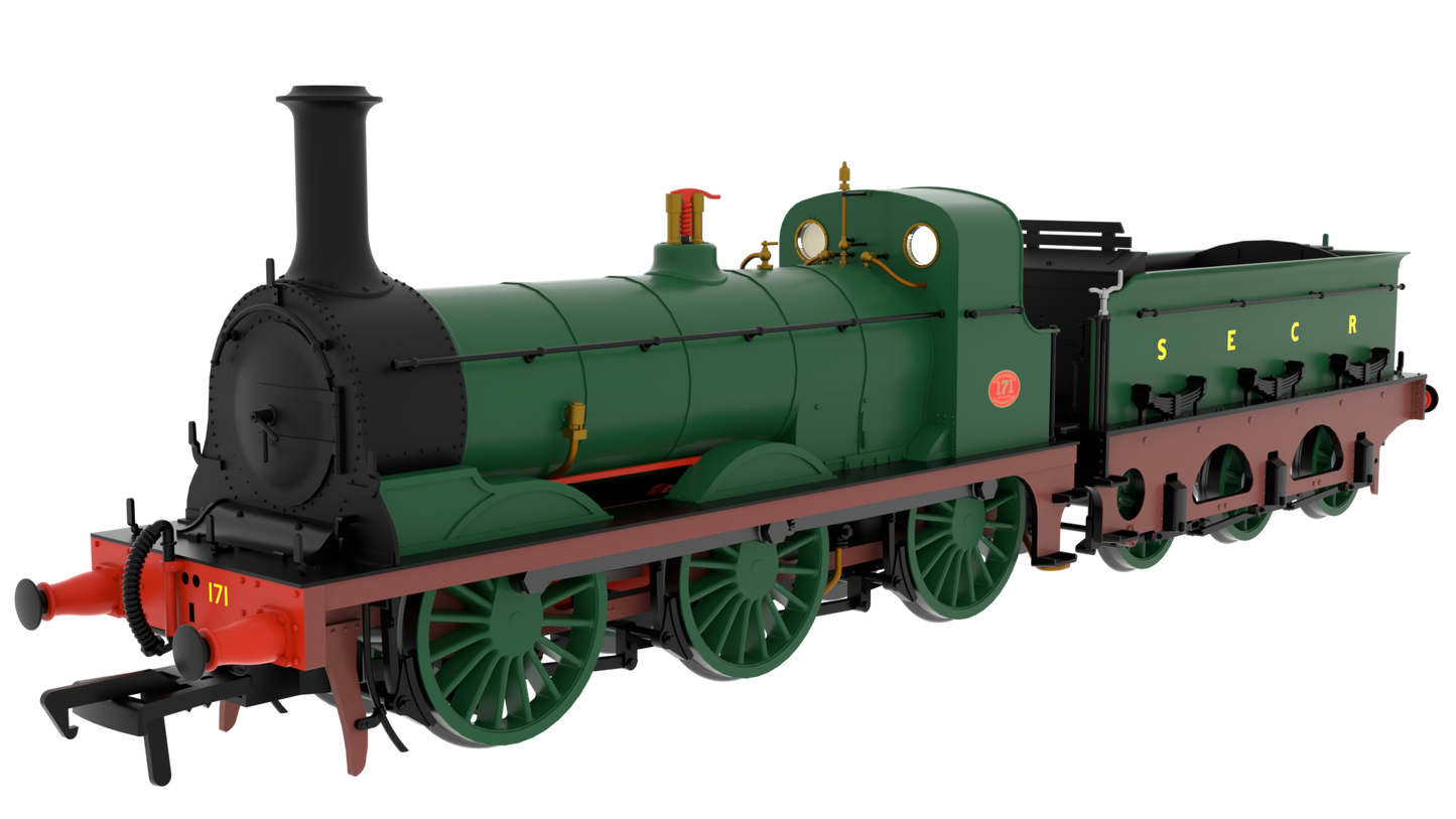 825506 SER O Class 0-6-0 No.171 SECR Plain Green Steam Locomotive - DCC Sound