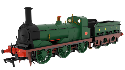 825506 SER O Class 0-6-0 No.171 SECR Plain Green Steam Locomotive - DCC Sound