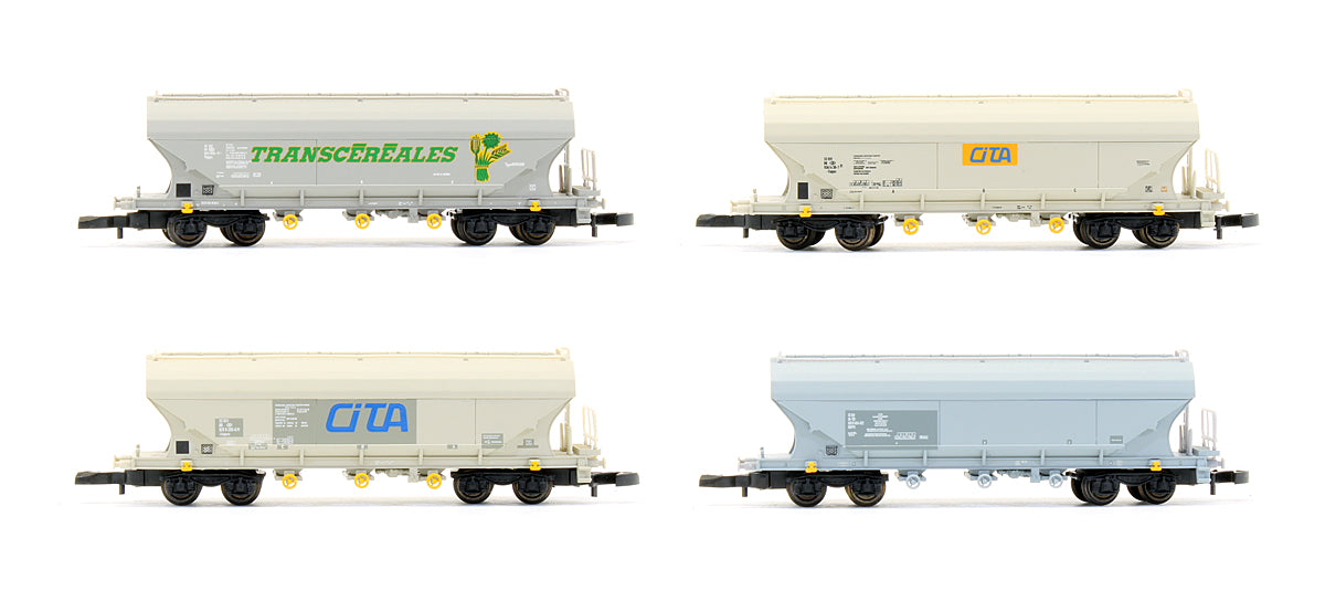 Pre-Owned NMBS/SNCB Private Owner Grain Silo 4 Car Freight Set