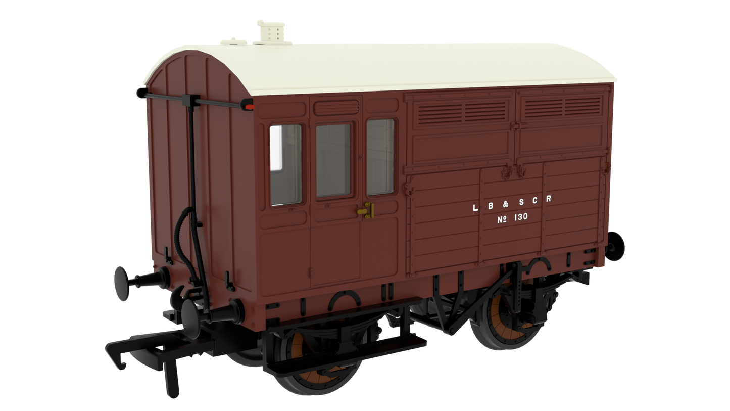 829028 LBSCR Plain Mahogany ‘Evolution’ Horsebox No.130