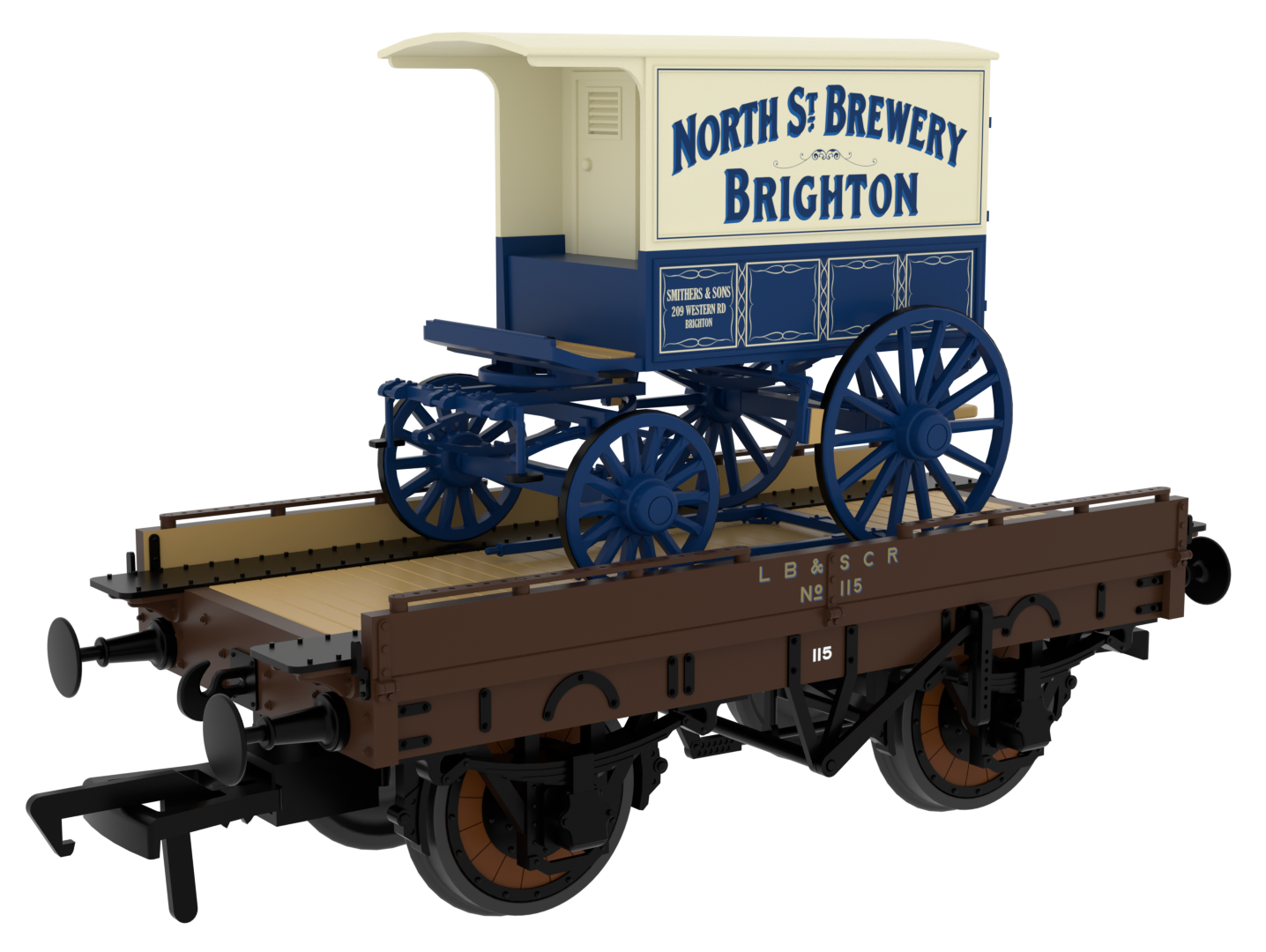 830008 LBSCR ‘Evolution’ Open Carriage Truck No.115