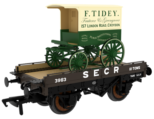 830020 SECR Wellington Brown ‘Evolution’ Open Carriage Truck No.3983