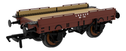 830023 LBSCR Plain Mahogany ‘Evolution’ Open Carriage Truck No.76