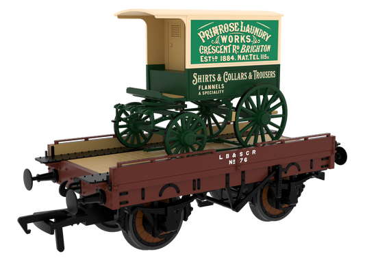 830023 LBSCR Plain Mahogany ‘Evolution’ Open Carriage Truck No.76