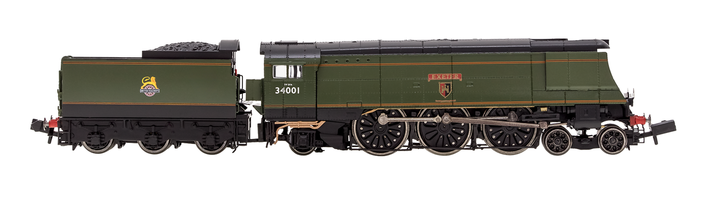 West Country ‘Exeter’ 34001 BR Green Early Crest - DCC Sound Fitted