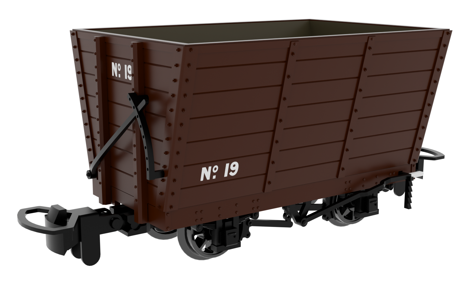 Rapido Trains UK 833001 Wooden Hopper - Plain Brown No.19 – Rails