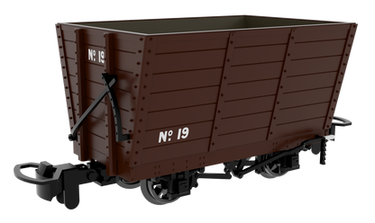 833001 Wooden Hopper - Plain Brown No.19