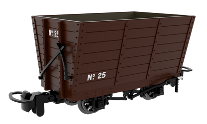 833002 Wooden Hopper - Plain Brown No. 25