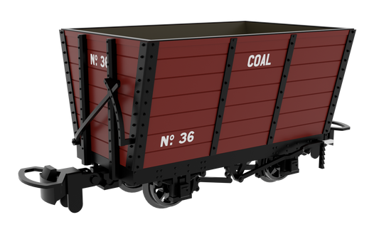 833005 Wooden Hopper - Red 'Coal' No. 36