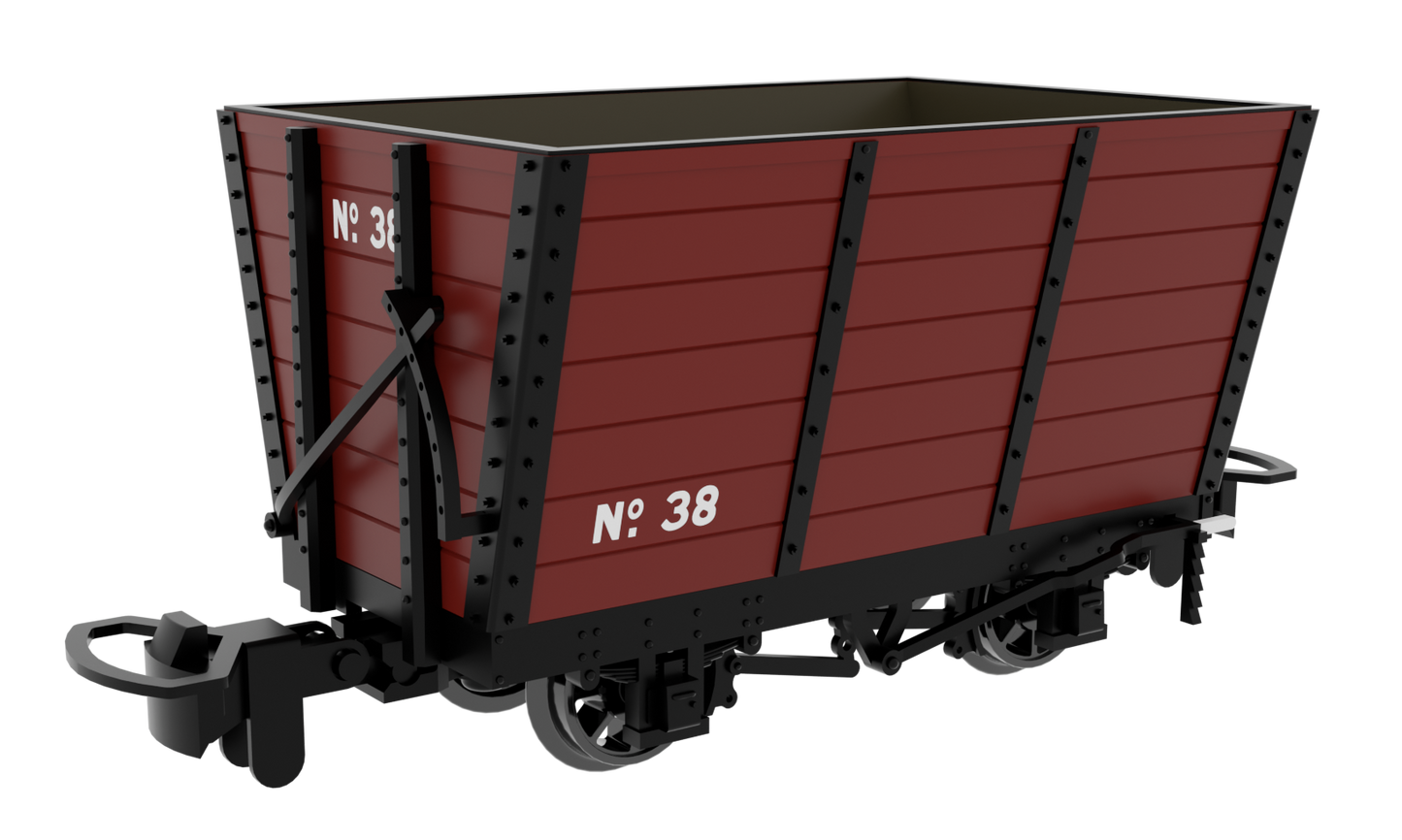 833006 Wooden Hopper - Red No. 38