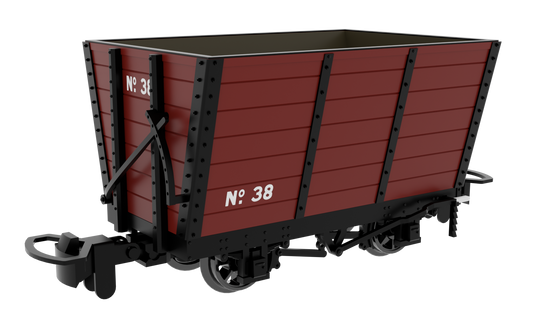 833006 Wooden Hopper - Red No. 38