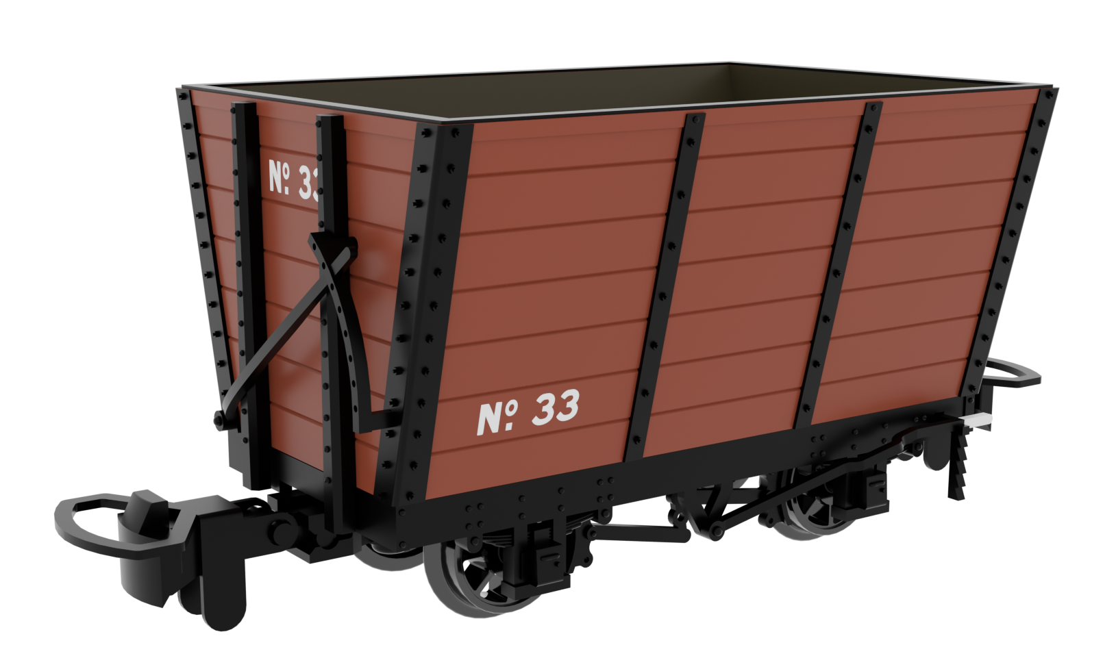 Rapido Trains UK 833007 Wooden Hopper - Light Brown No. 33 – Rails