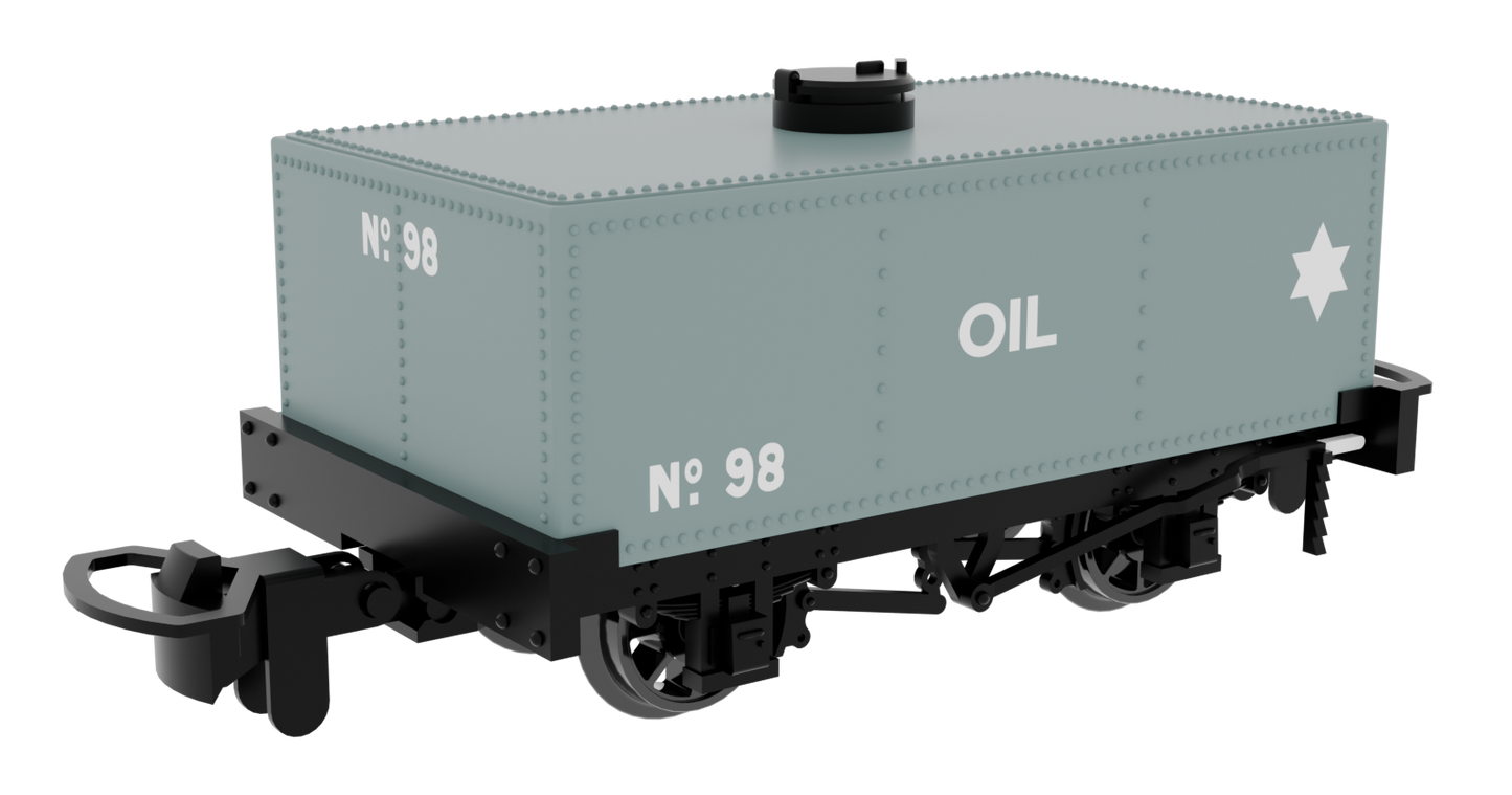 833105 Rectangular Tank - Light Grey - 'OIL' No. 98