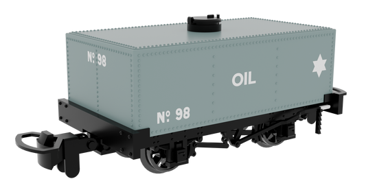 833105 Rectangular Tank - Light Grey - 'OIL' No. 98