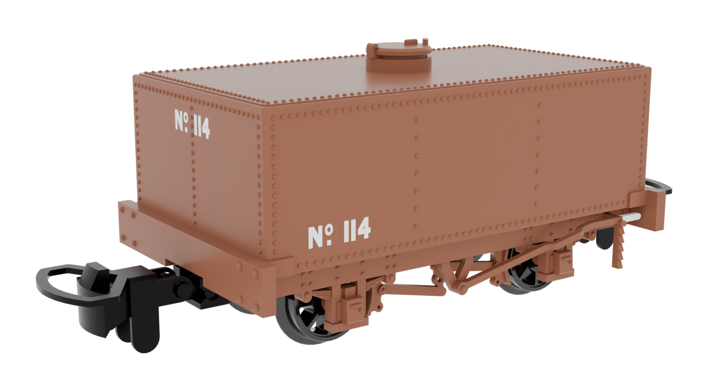 833108 Rectangular Tank - Plain Rusty brown No. 114