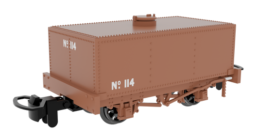 833108 Rectangular Tank - Plain Rusty brown No. 114