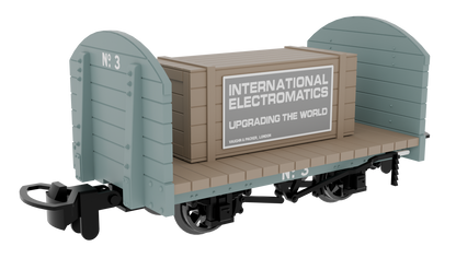 833204 Round Ended Flat - Plain Grey No. 3 (with removable crate)