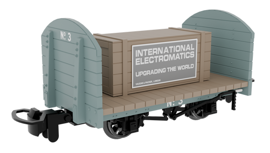 833204 Round Ended Flat - Plain Grey No. 3 (with removable crate)