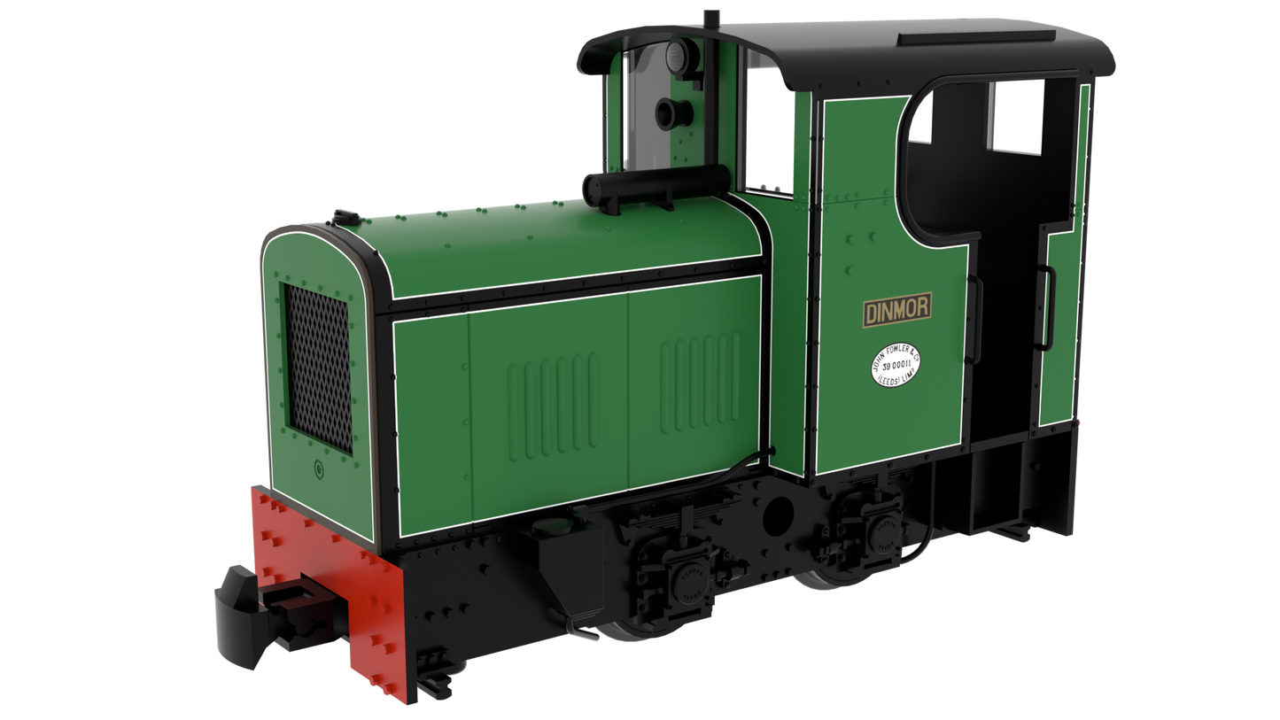 834004 009 Fowler Resilient - Lined Green 'Dinmor' No. 3900013 Diesel Locomotive