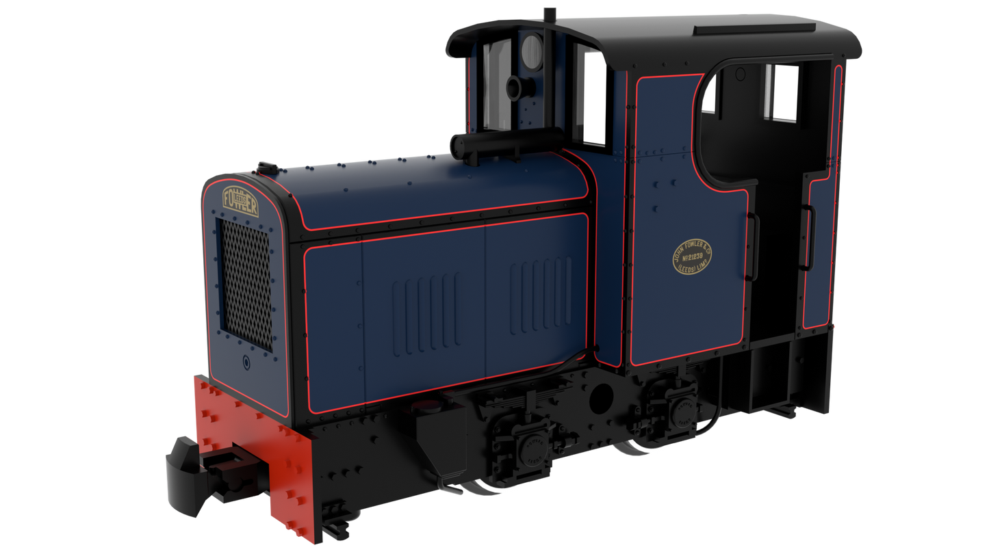 834008 009 Fowler Resilient - Lined Dark Blue No. 21293 Diesel Locomotive