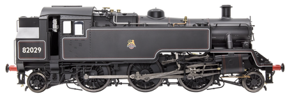 British Railways Standard 3MT 2-6-2T Lined Black Early Crest 82029 - Steam Tank Locomotive - DCC Sound