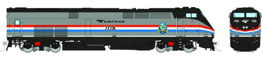 HO GE P32AC-DM (DC/Silent): Amtrak - Phase III Empire Service w/ hatch: #706
