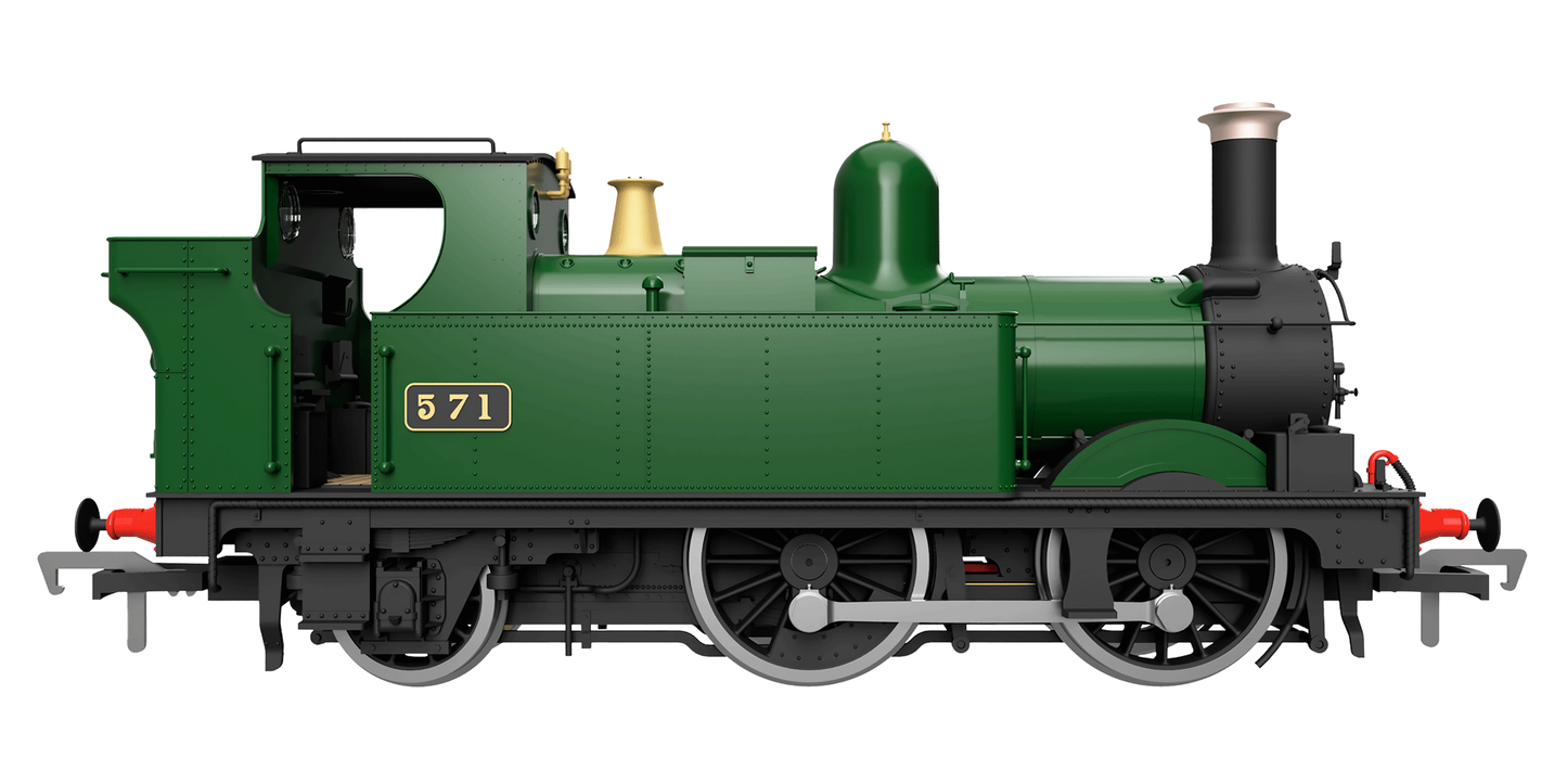 GWR 517 Class 0-4-2 1159 G.W. Green 'Great Western' Steam Locomotive - DCC Fitted